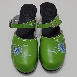 Dala Sweden Floral Clogs